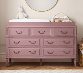 Rosalie 7-Drawer Dresser & Topper Set (56w x 19d") | Pottery Barn Kids