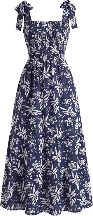 Kate Kasin Summer Womens Floral Boho Maxi Dress, Spaghetti Tie Strap Long Sun Dresses, 2026 Vacat... | Amazon (US)
