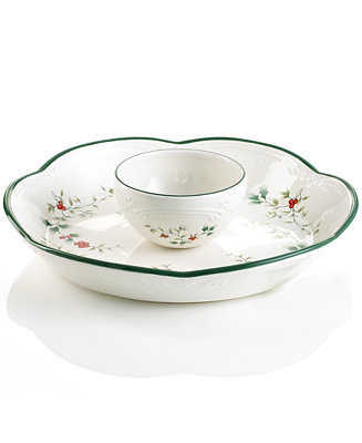 Pfaltzgraff Winterberry Chip and Dip Bowl - Macy's | Macy's