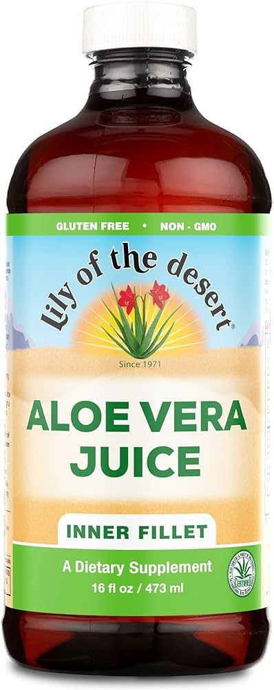 Lily of the Desert Aloe Vera Juice Drink, Inner Fillet, Vegan Dietary & Immune Support, Gluten Fr... | Amazon (US)
