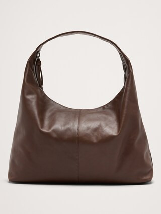 Slouchy Leather Hobo Bag | Banana Republic (CA)