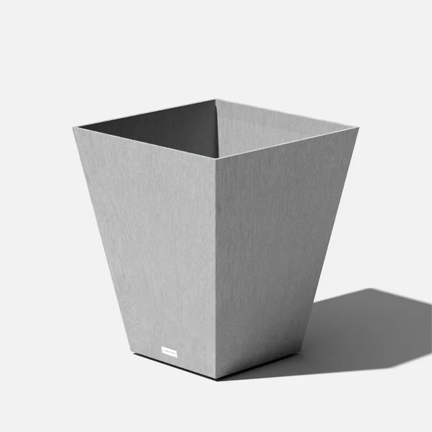 Veradek 19" x 19" x 22" Square Gray Polyethylene and Composite Plant Planter - Walmart.com | Walmart (US)