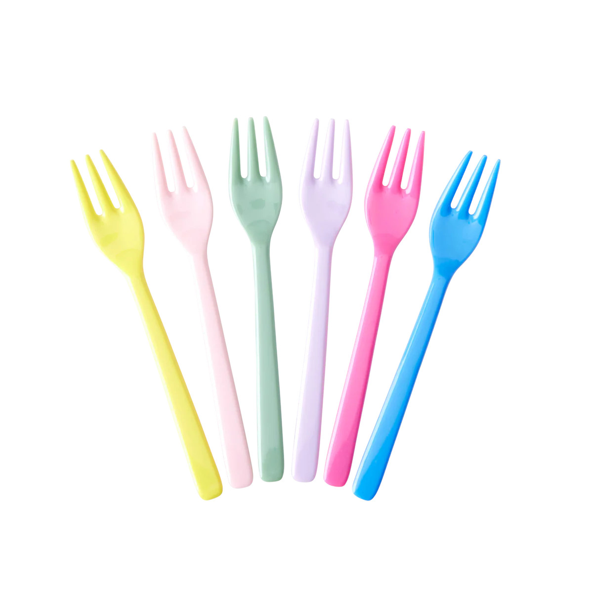 Bright Melamine Cake Forks (Sold Individually) | Ellie and Piper