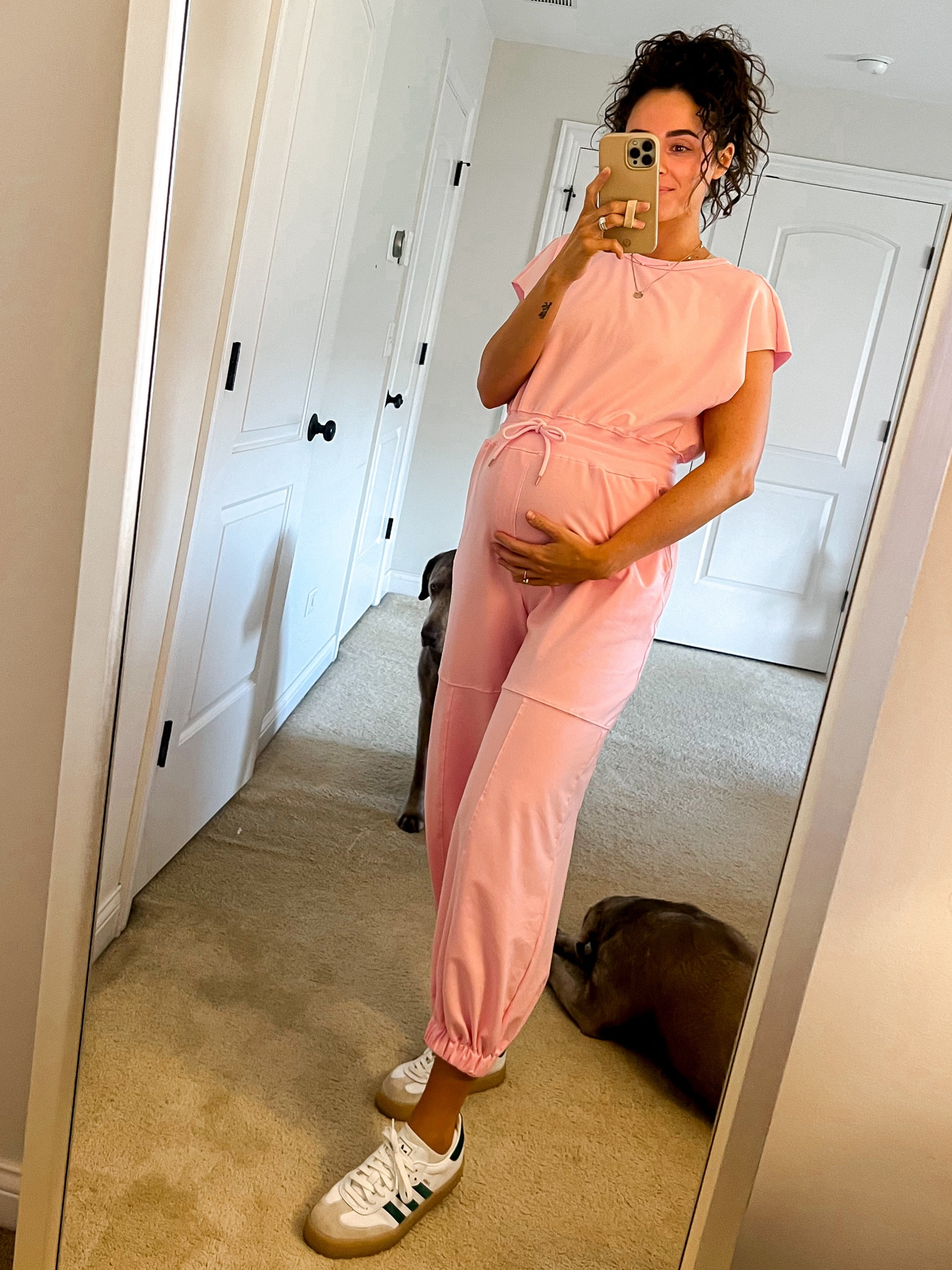 This jumpsuit is SO good! Sized up to a medium for the bump

Pregnant, pregnancy style, jumpsuit, bump, amazon find, free people, spring outfit inspo, adidas, sneakers

#LTKfindsunder50 #LTKbump #LTKstyletip