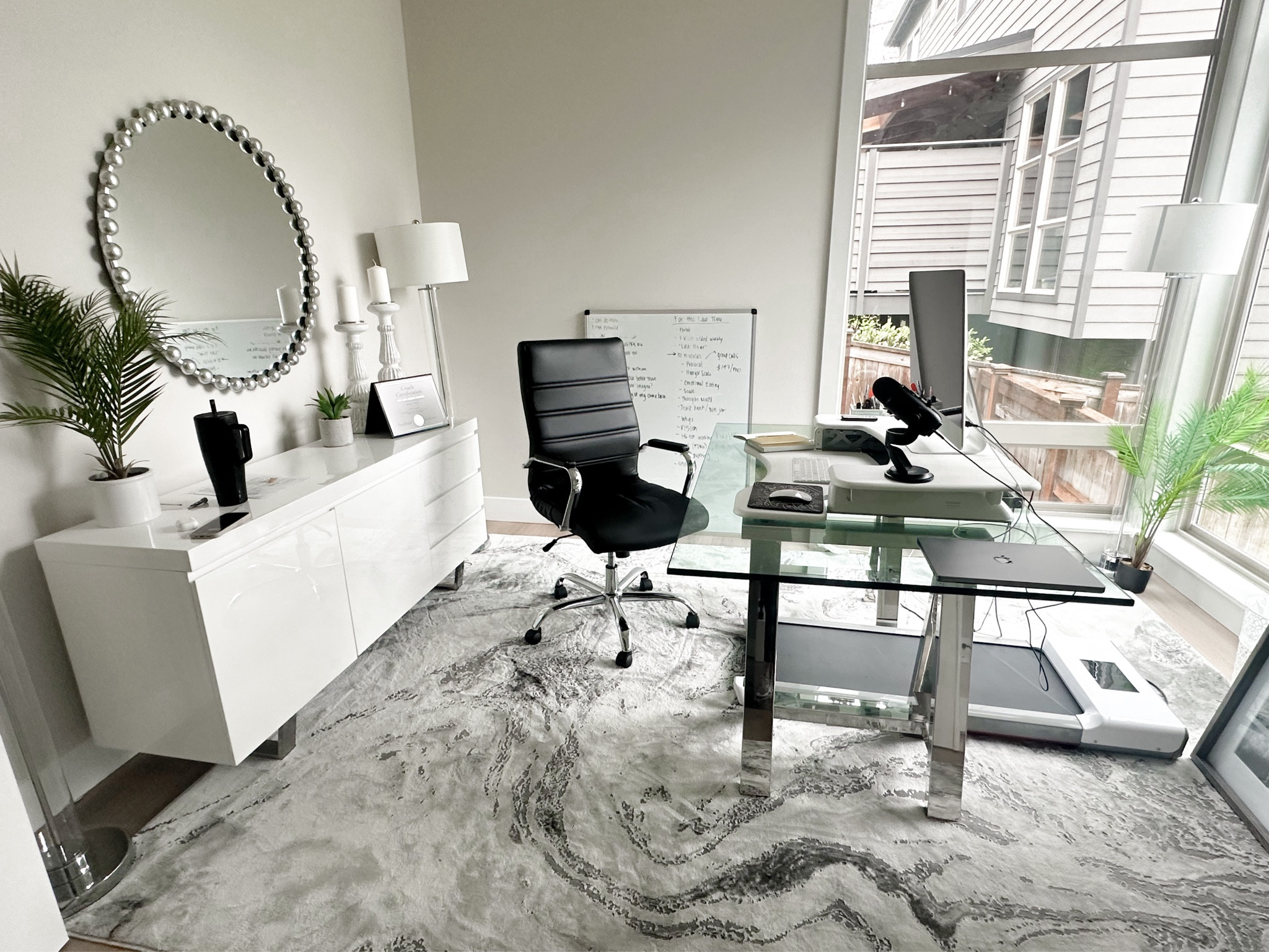 My office set up! Love having my walking pad that I can take out and use, then put away! My secret to getting 10,000 steps a day! 

#LTKhome #LTKfitness #LTKActive