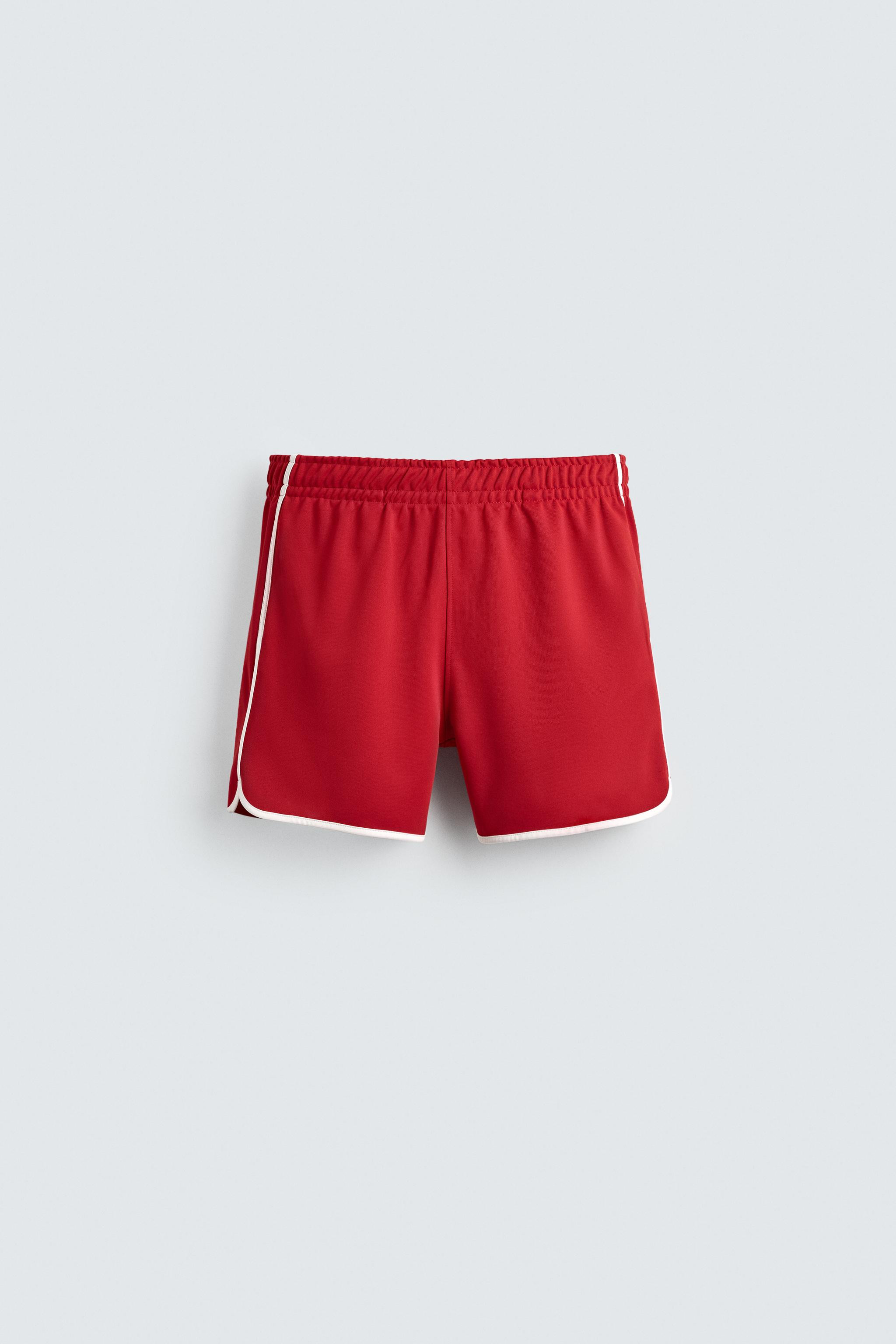 SHORTS WITH CONTRAST PIPING | Zara US