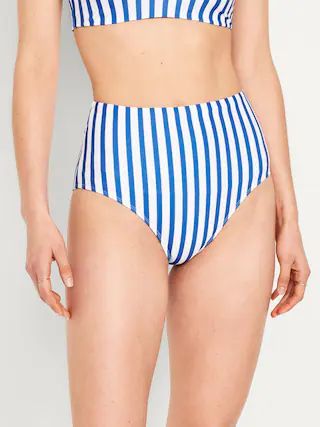 High-Waisted French-Cut Bikini Swim Bottoms | Old Navy (US)