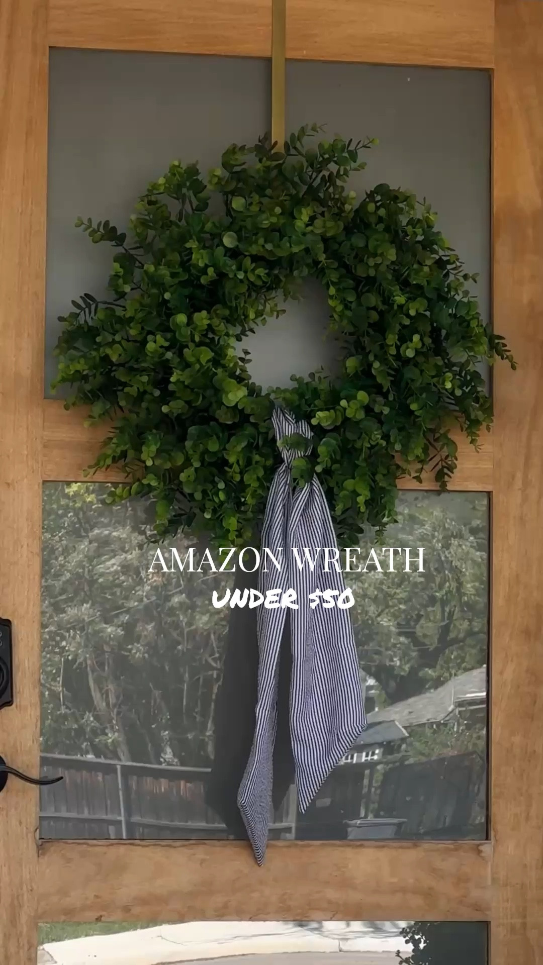 Spring front porch wreath currently on major sale right now! Under $40 with coupon added on Amazon! #springdecor #amazonhome 

#LTKSeasonal #LTKHome