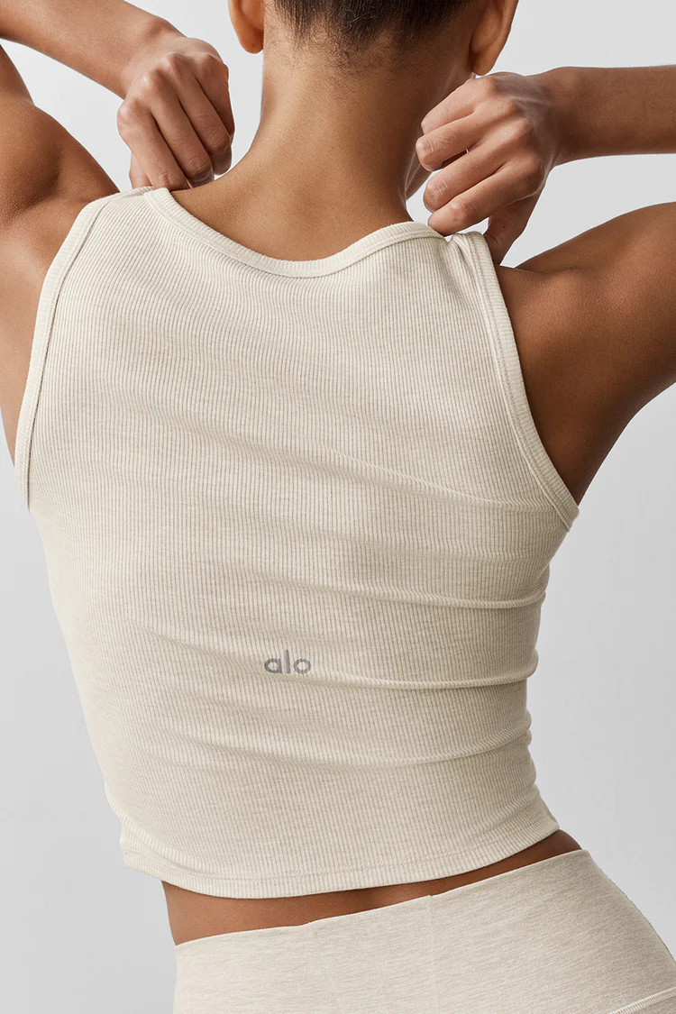 Ribbed Modal Henley Tank | Alo Yoga (US)