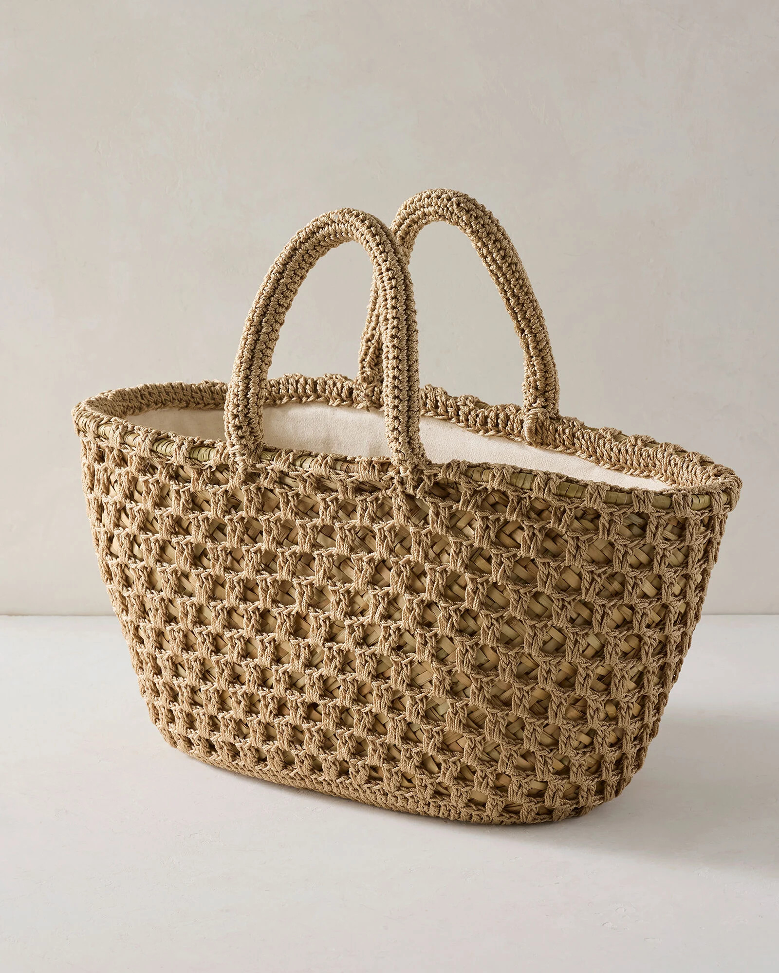 Woven Rope and Straw Tote | Talbots