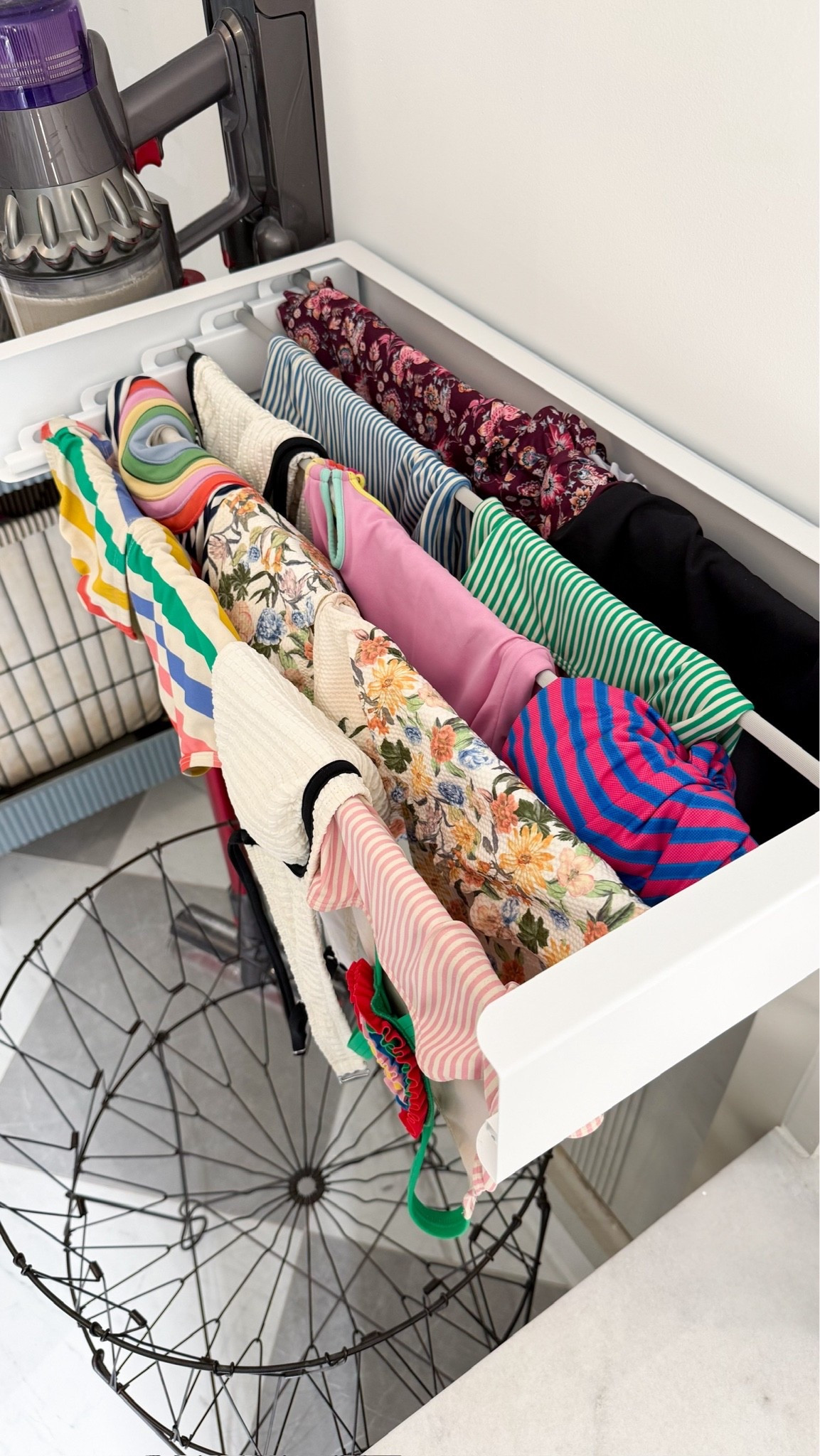 Been loving this drying rack. The best part is you can fold it up when you’re not using it and you don’t even know it’s there