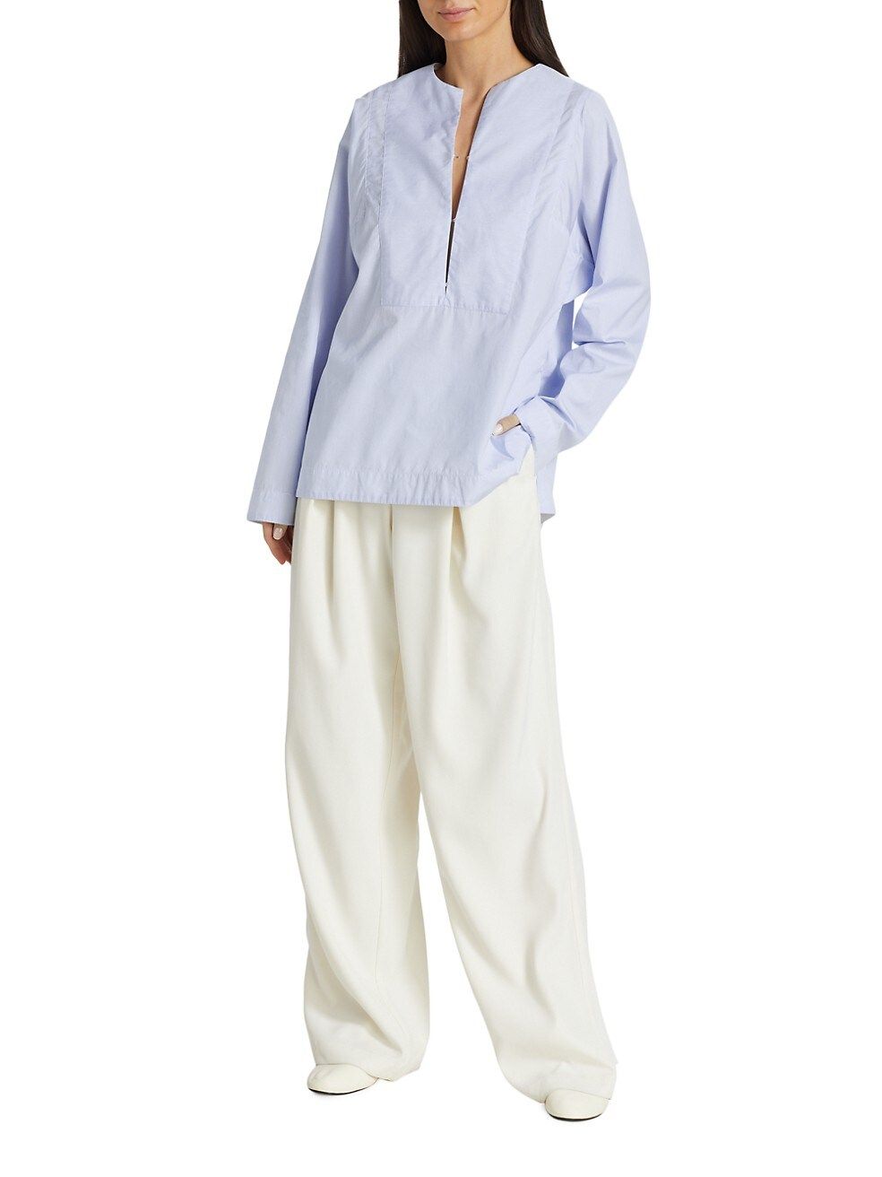 Pleated High-Waist Trousers | Saks Fifth Avenue