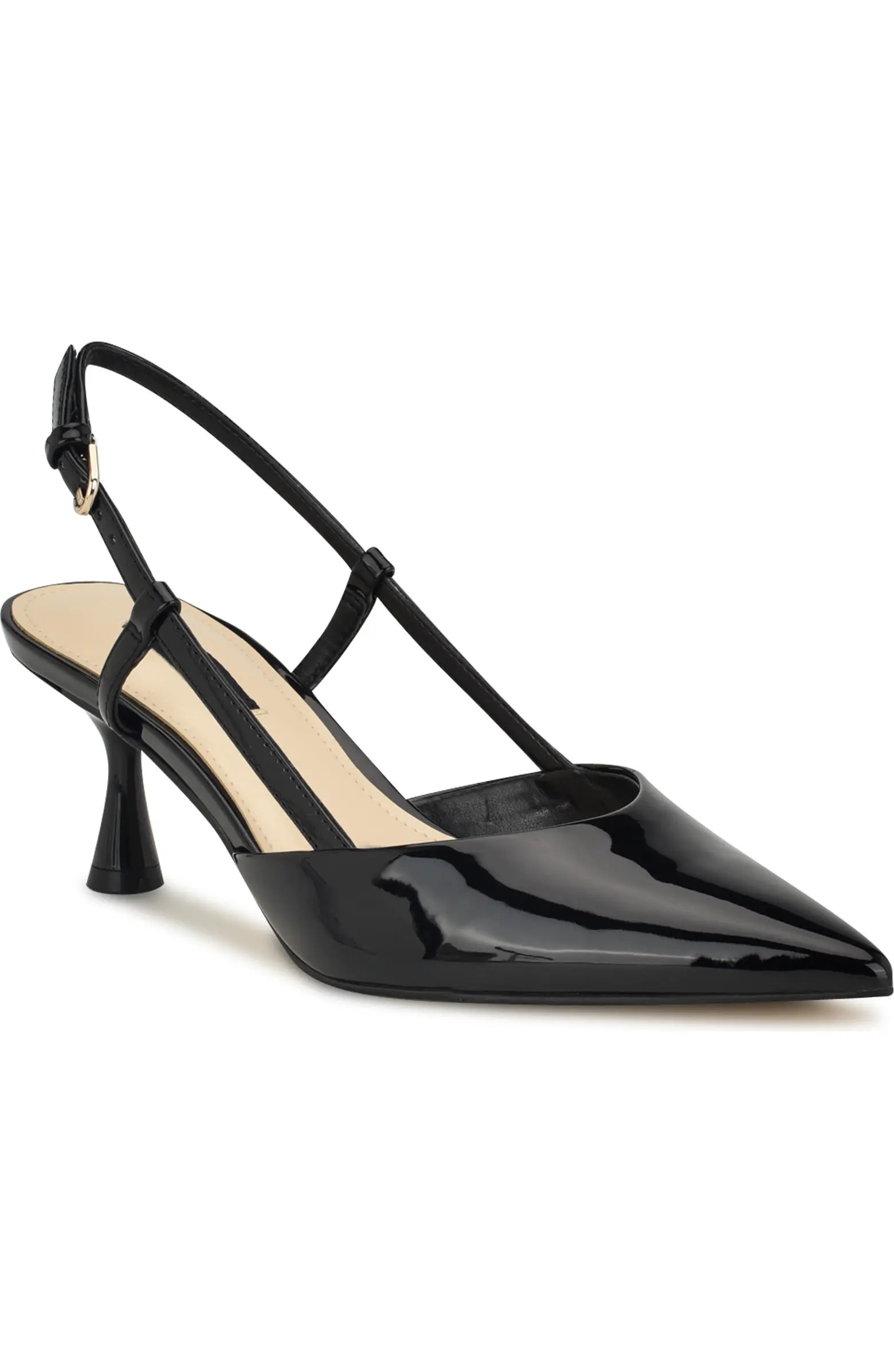 Rhonda Slingback Pointed Toe Kitten Heel Pump (Women) | Nordstrom