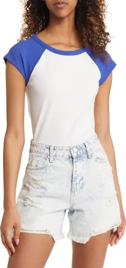Raglan Sleeve Rib Baby Tee | Nordstrom