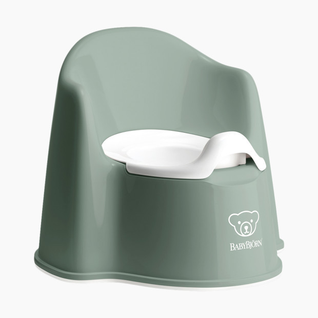 Babybjörn Potty Chair in Deep Green/White Size 14.5"" x 14"" x 12.5 | Babylist