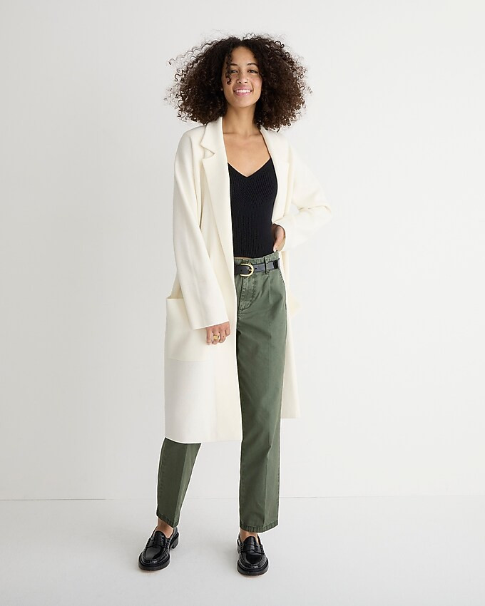 Ella open-front long sweater-blazer | J. Crew US
