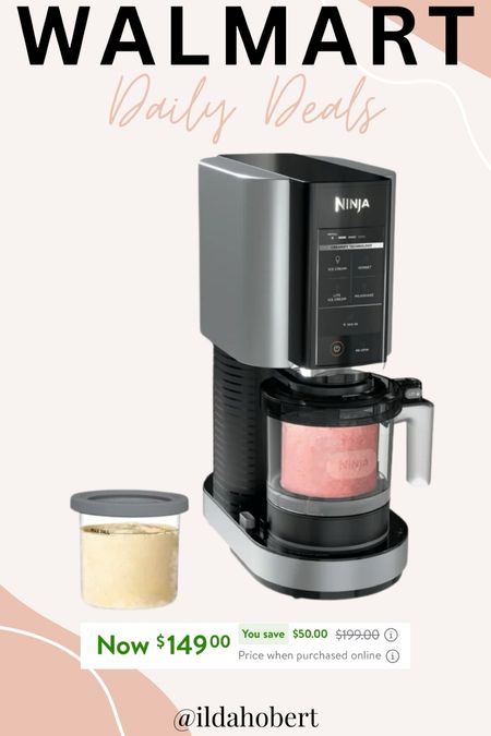 Walmart daily deal - ninja ice cream maker!!

Home, kitchen, walmart sale, Walmart deal

#LTKsalealert #LTKhome #LTKfamily