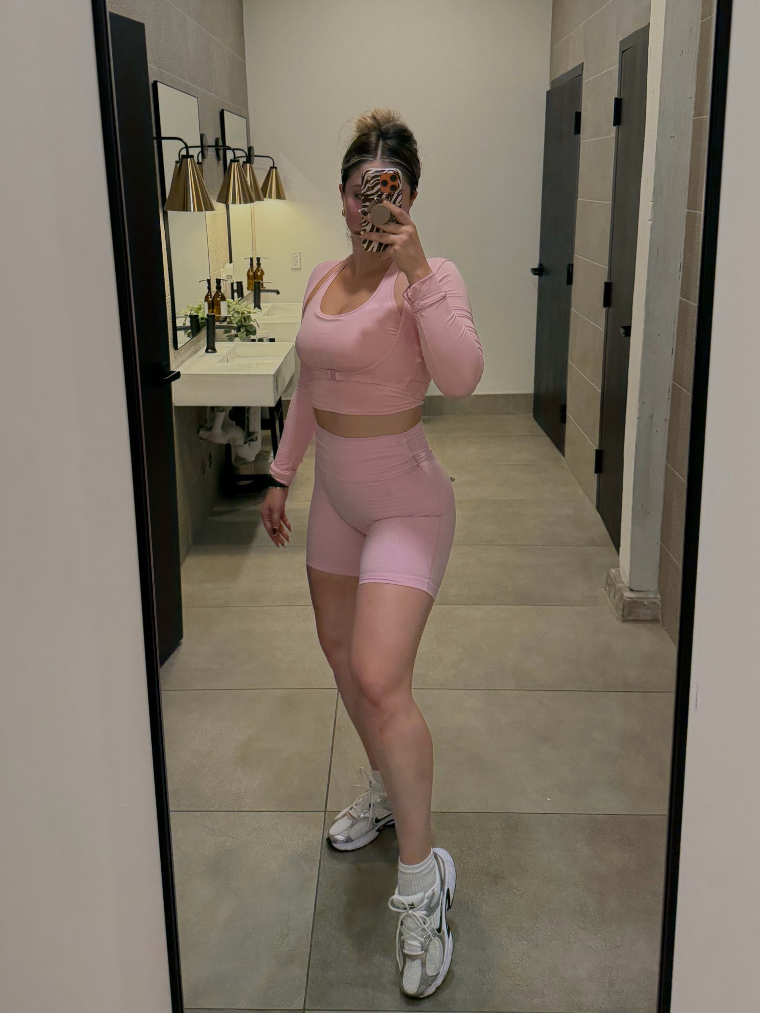 I love me an all pink gym fit🌸🌸
Top size large 
Shorts size large 


#LTKActive #LTKootd #LTKfitnessgoals