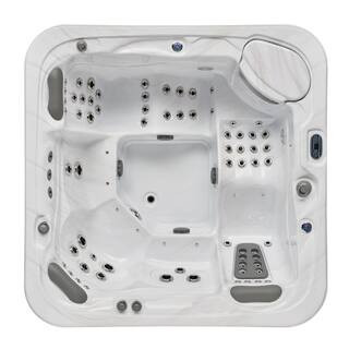 Infinity 5-Person 77 Jet 240 V Dual Lounger Hot Tub with Bluetooth | The Home Depot