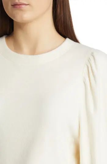 Puff Sleeve Brushed Jersey Top | Nordstrom