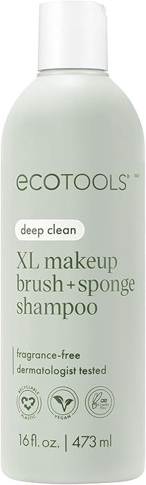 EcoTools XL Makeup Brush + Sponge Shampoo, Removes Makeup, Dirt, & Impurities From Makeup Brushes... | Amazon (US)
