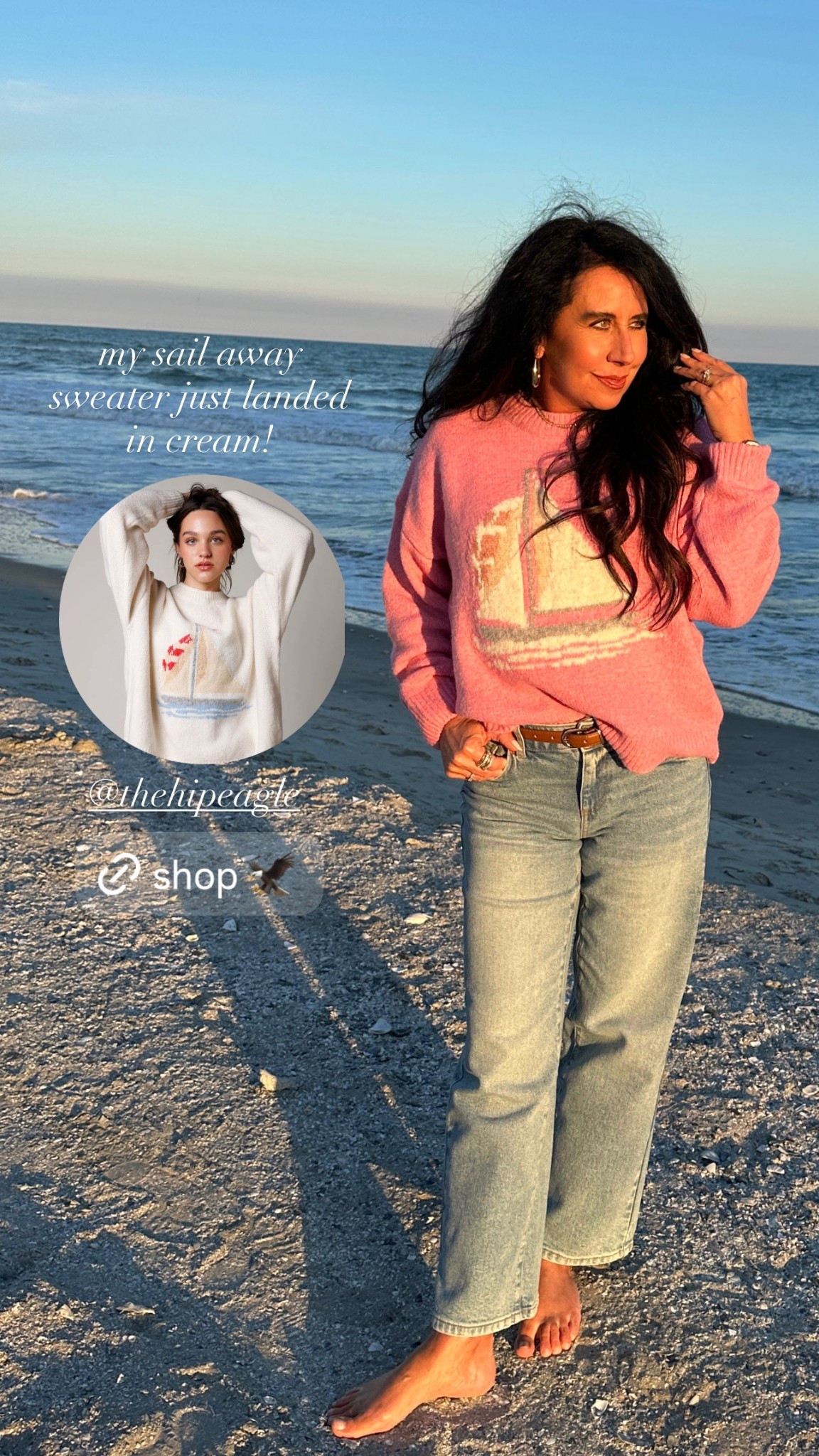 My sail away sweater is now available in cream! 

#LTKootd