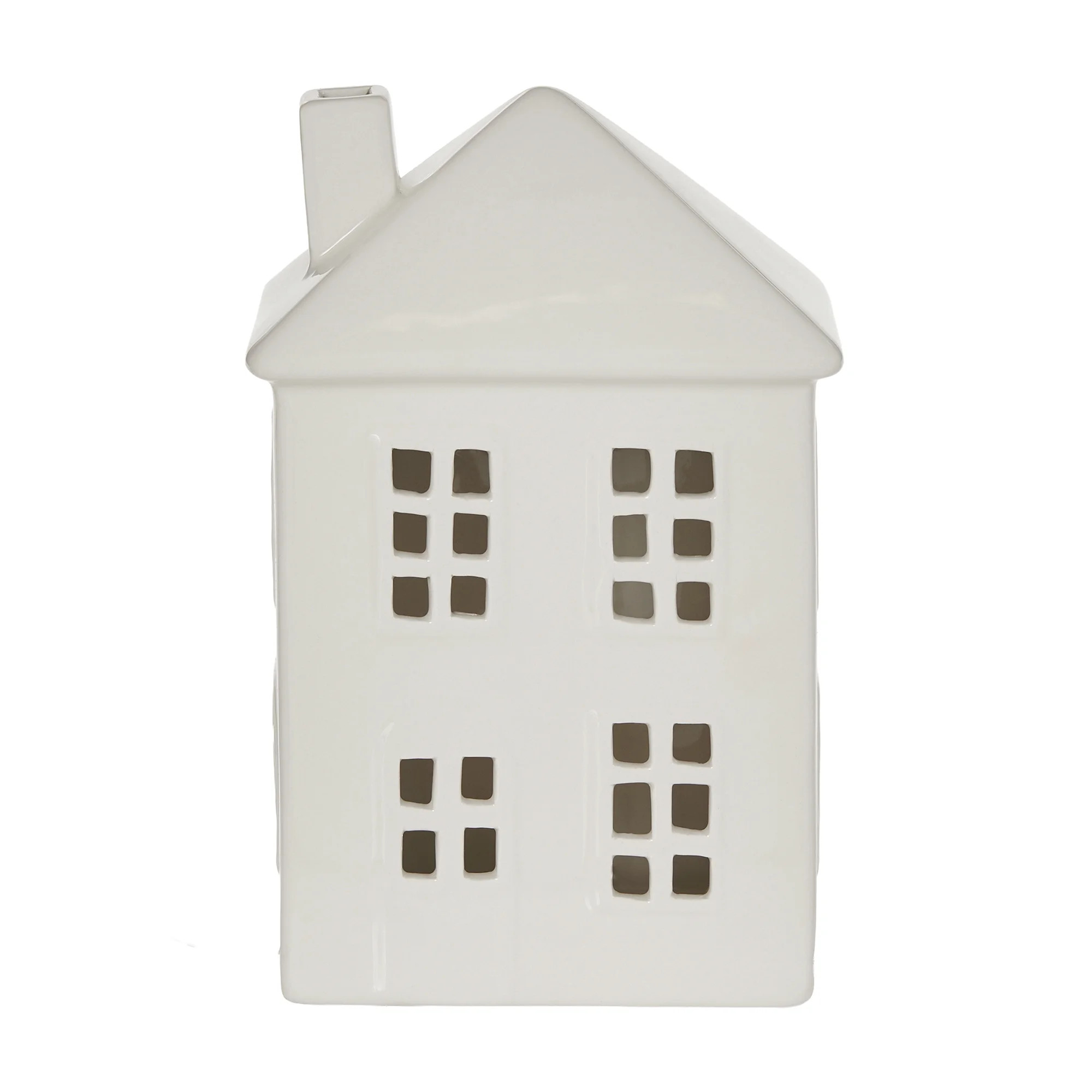 Fraiche White Light-up Ceramic House Decoration, 7in Ceramic House | Walmart (CA)