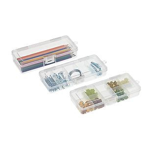 Small 5-Compartment Box Translucent | The Container Store
