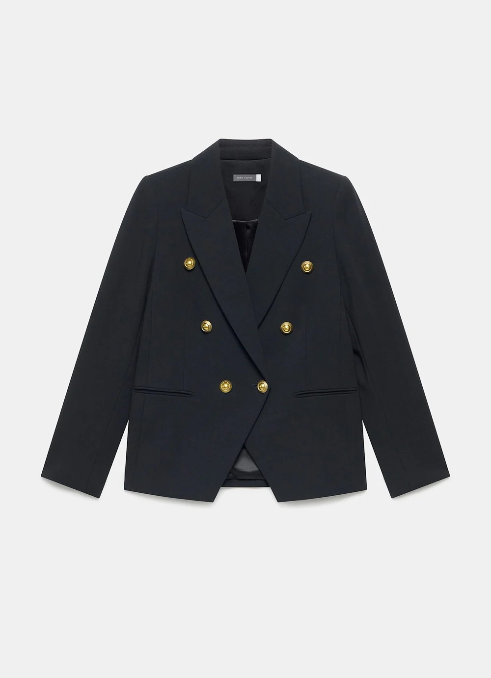 Black Double Breasted Blazer | Mint Velvet