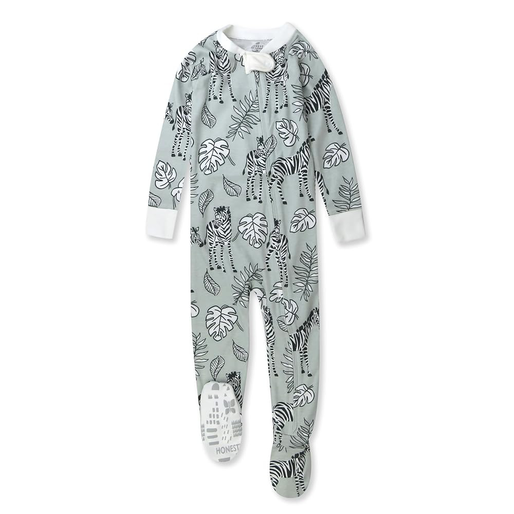 HonestBaby Non-slip Footed Pajamas One-piece Sleeper Zip-front Pjs 100% Organic Cotton for Baby G... | Amazon (US)