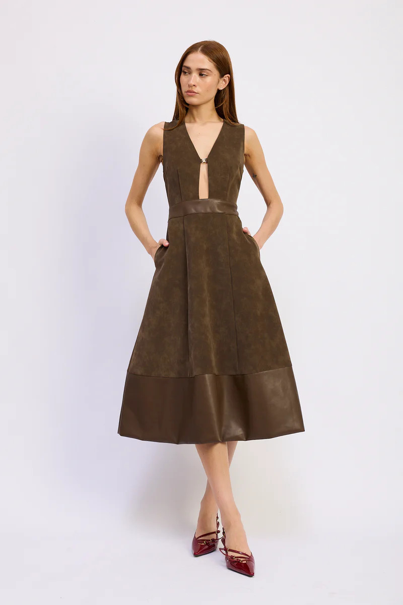 Miller Mixed Media Dress | En Saison