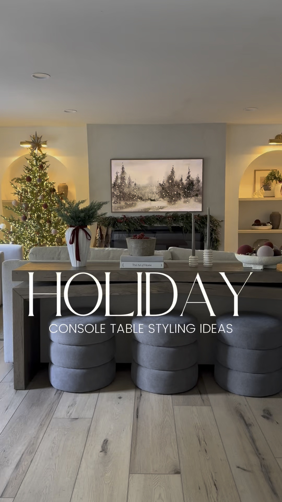 Easy console table styling ideas! Christmas console decor

#LTKHome #LTKHoliday #LTKStyleTip