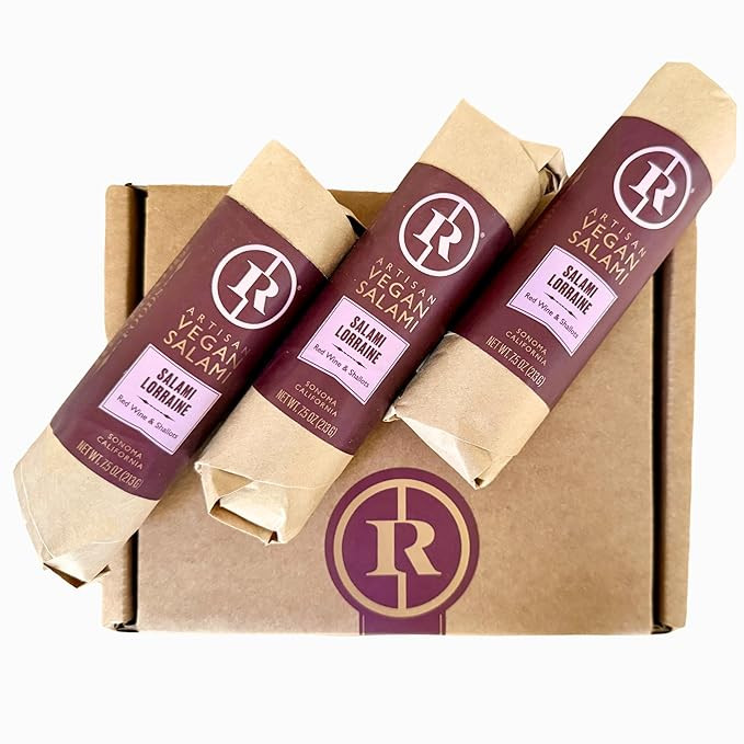Renegade Foods Artisan Vegan Salami | 3 Pack | Lorraine | High Protein, Low Sugar, Seitan, Non-GM... | Amazon (US)