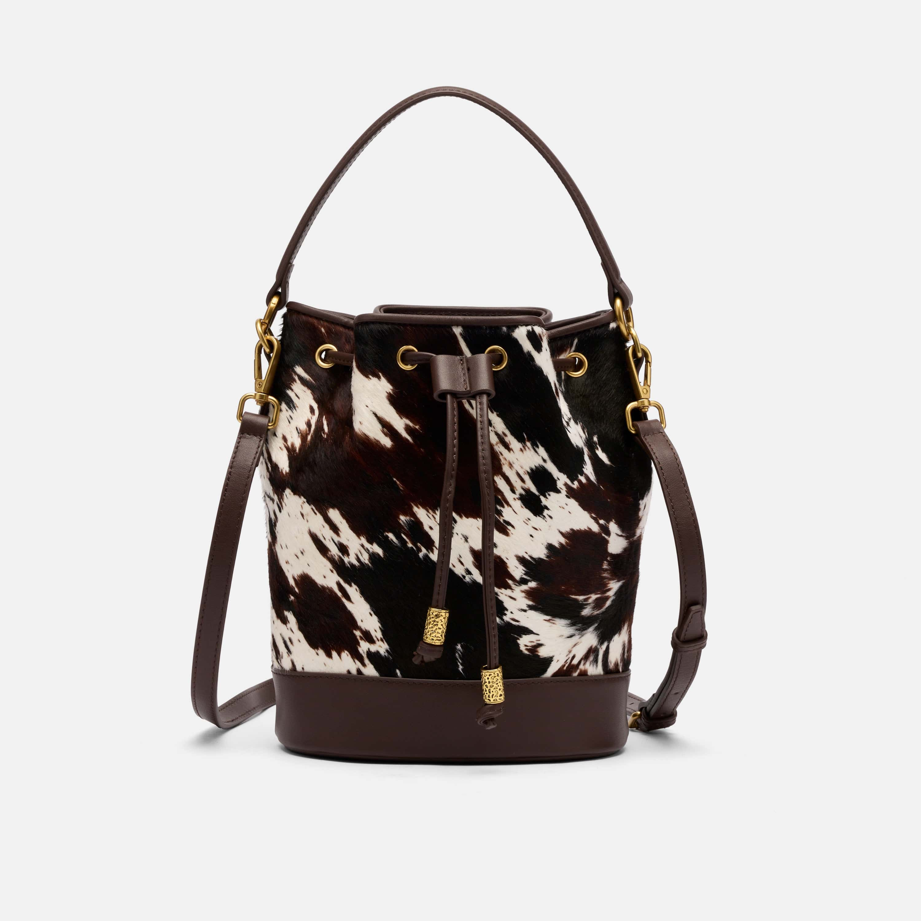 Nora Dark Horse Pony Hair Bucket Bag | Marc Nolan