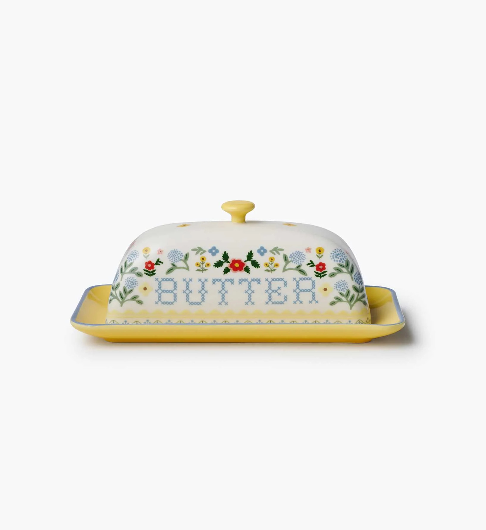 Porcelain Butter Dish - Home Sweet Home | Rifle Paper Co.