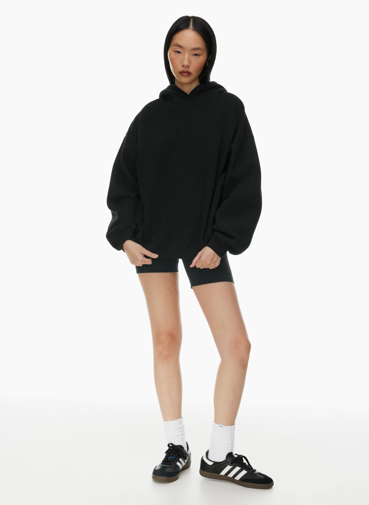 COZY FLEECE MEGA DROP SHOULDER HOODIE | Aritzia