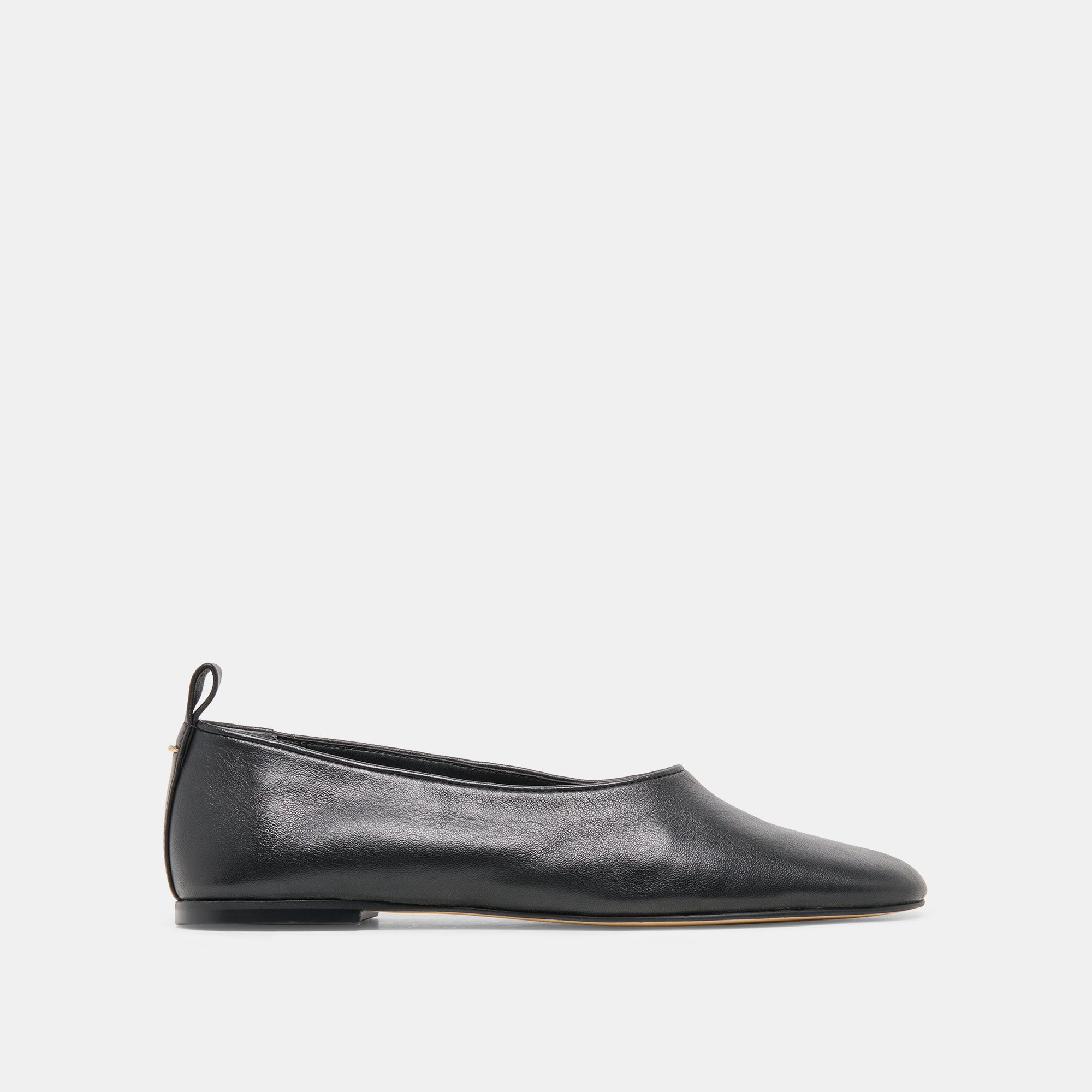 KORY Black Leather Ballet Flats | Dolce Vita | DolceVita.com
