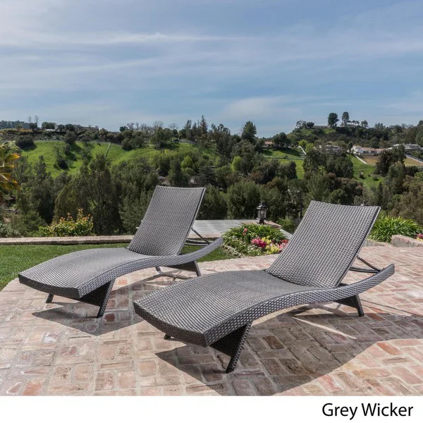 Vilano Outdoor Lounge Chairs (Set of 2) by Havenside Home - Grey | Bed Bath & Beyond
