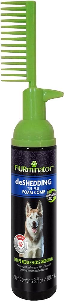 FURminator Rinse Free deShedding Foam Comb for Dogs, Waterless Foaming Shampoo, Reduces Shedding,... | Amazon (US)