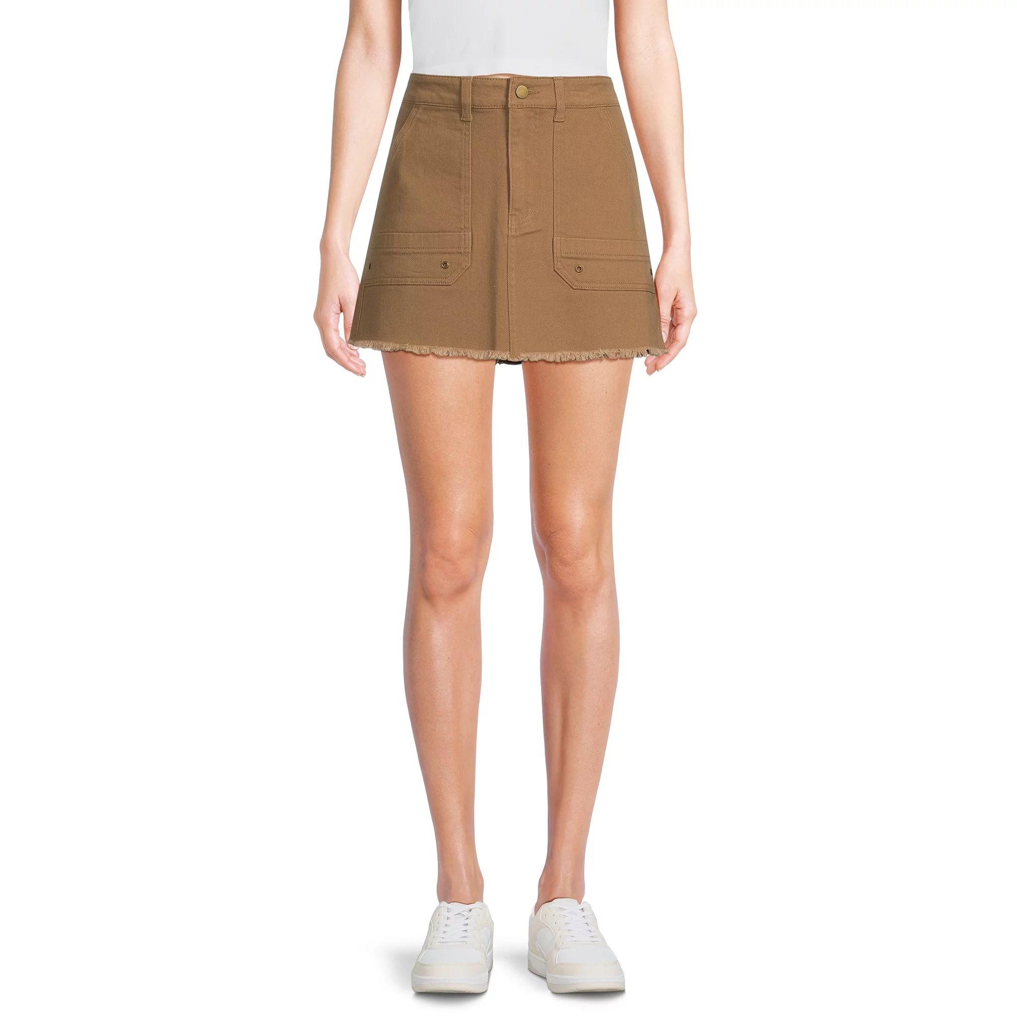 No Boundaries Juniors' Cargo Mini Skirt, Sizes XS-XXXL | Walmart (US)