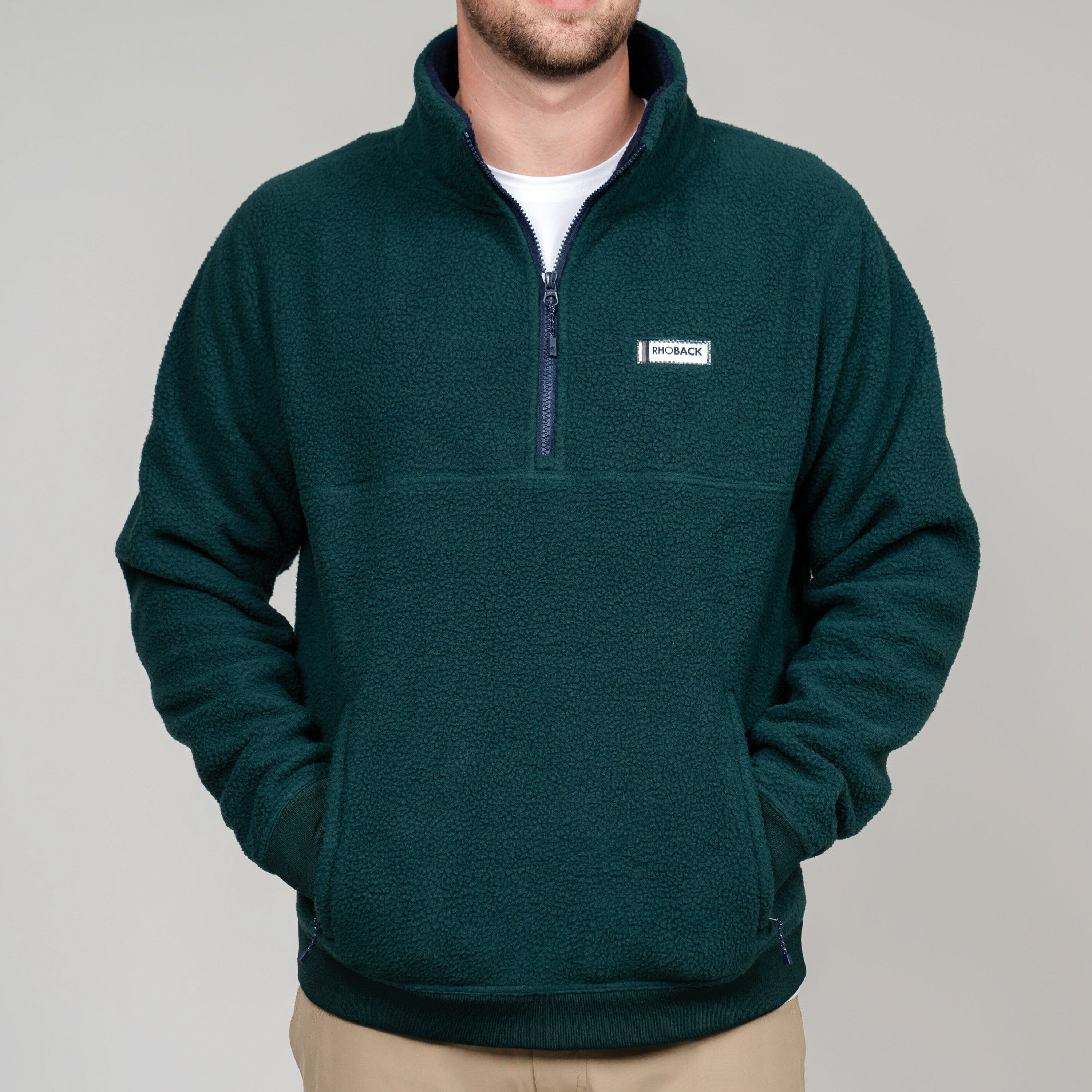 Summit Fleece Pullover - Ponderosa Green | Rhoback | RHOBACK