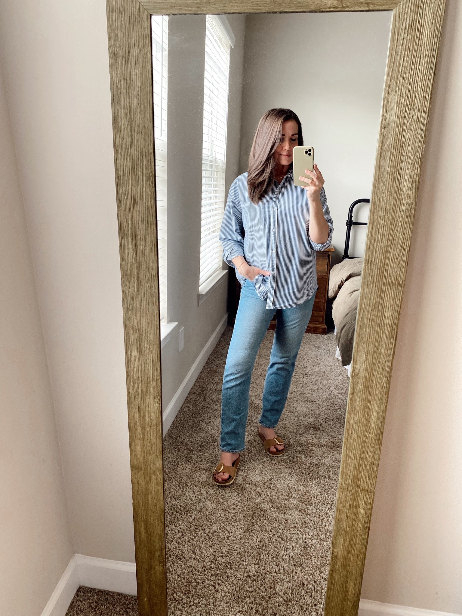 Easy OOTD for a full day at home… because looking put together somehow makes everything else feel a little more manageable 😉 

#LTKootd #LTKOver40 #LTKmomlife