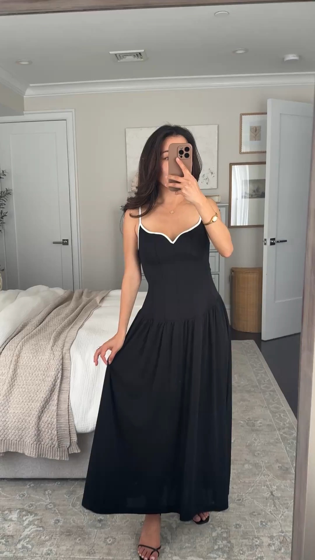 JEAN20 for 20% off $100+ at Anthro this weekend! 
• Drop waist midi dress XXS petite, a little loose on me at the bust and at the hips. The top is a structured knit texture corset-like style and bottom is lighter weight and flowy.
• old reformation sandals

Petite friendly dress, spring summer event or wedding guest dress, anthropologie sale

#LTKPetite #LTKWedding #LTKSaleAlert