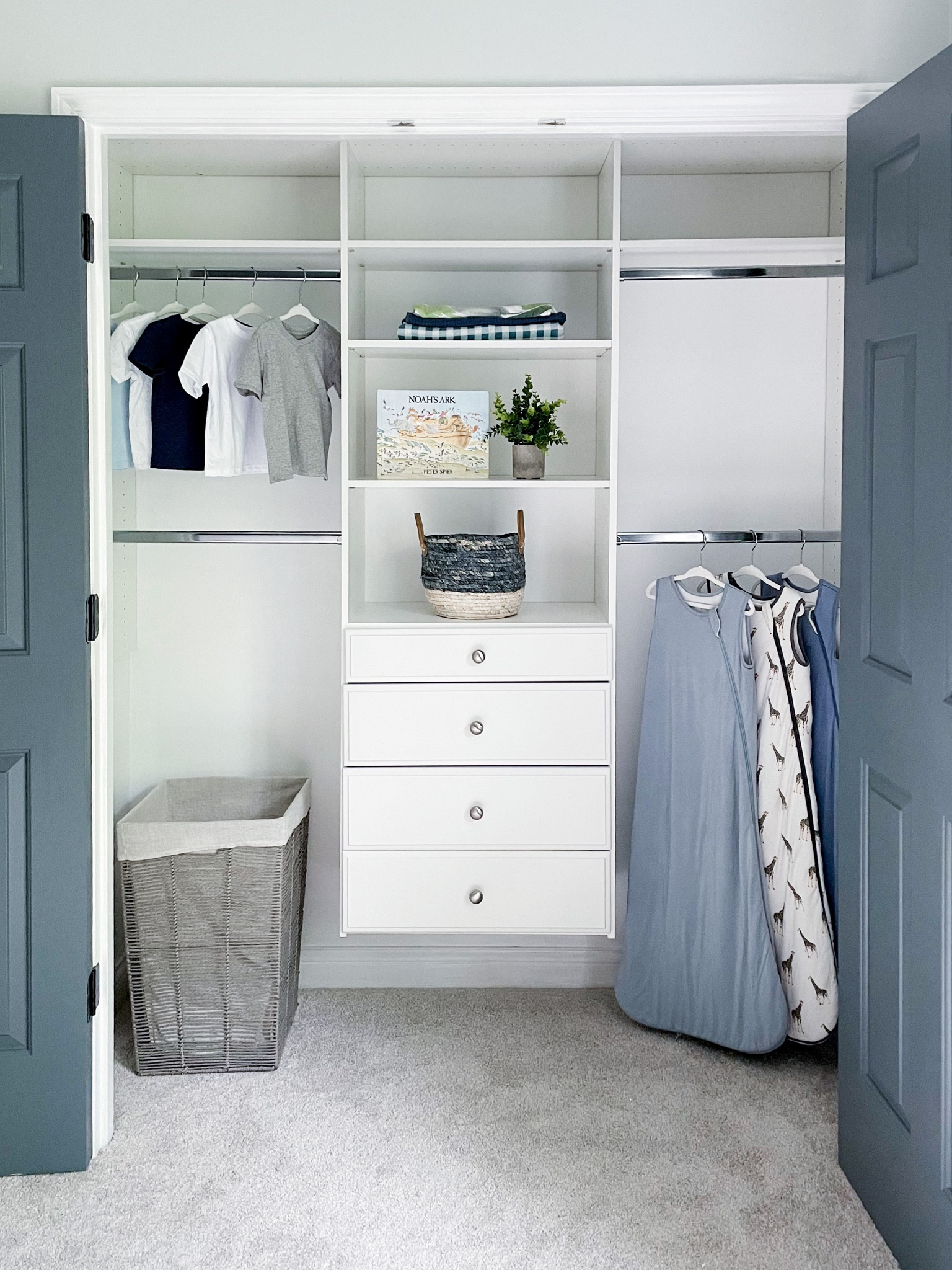 Closet system for nursery. Bedroom closet system. Closet organizer. Baby boy nursery decor 

#LTKbump #LTKhome #LTKbaby