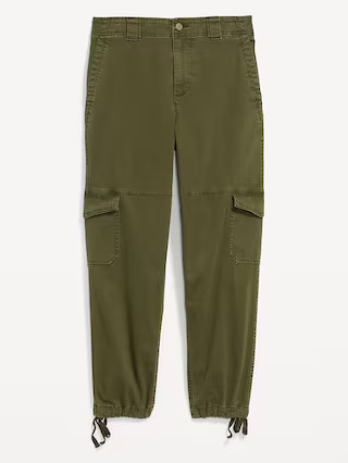 High-Waisted Barrel-Leg Cargo Ankle Pants for Women | Old Navy (US)
