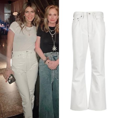 Erin Lichy’s White Leather Pants 📸= @heatherdubrow