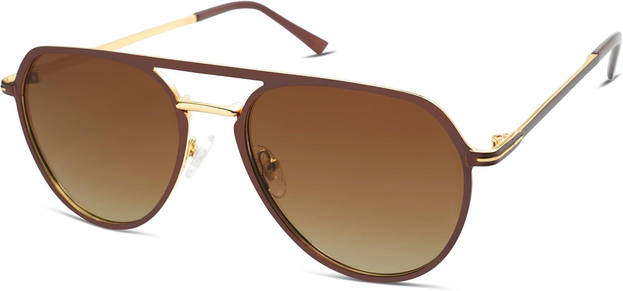 SOJOS Trendy Aviator Polarized Sunglasses for Women Men Retro Shades Classic Metal Sun Glasses SJ... | Amazon (US)