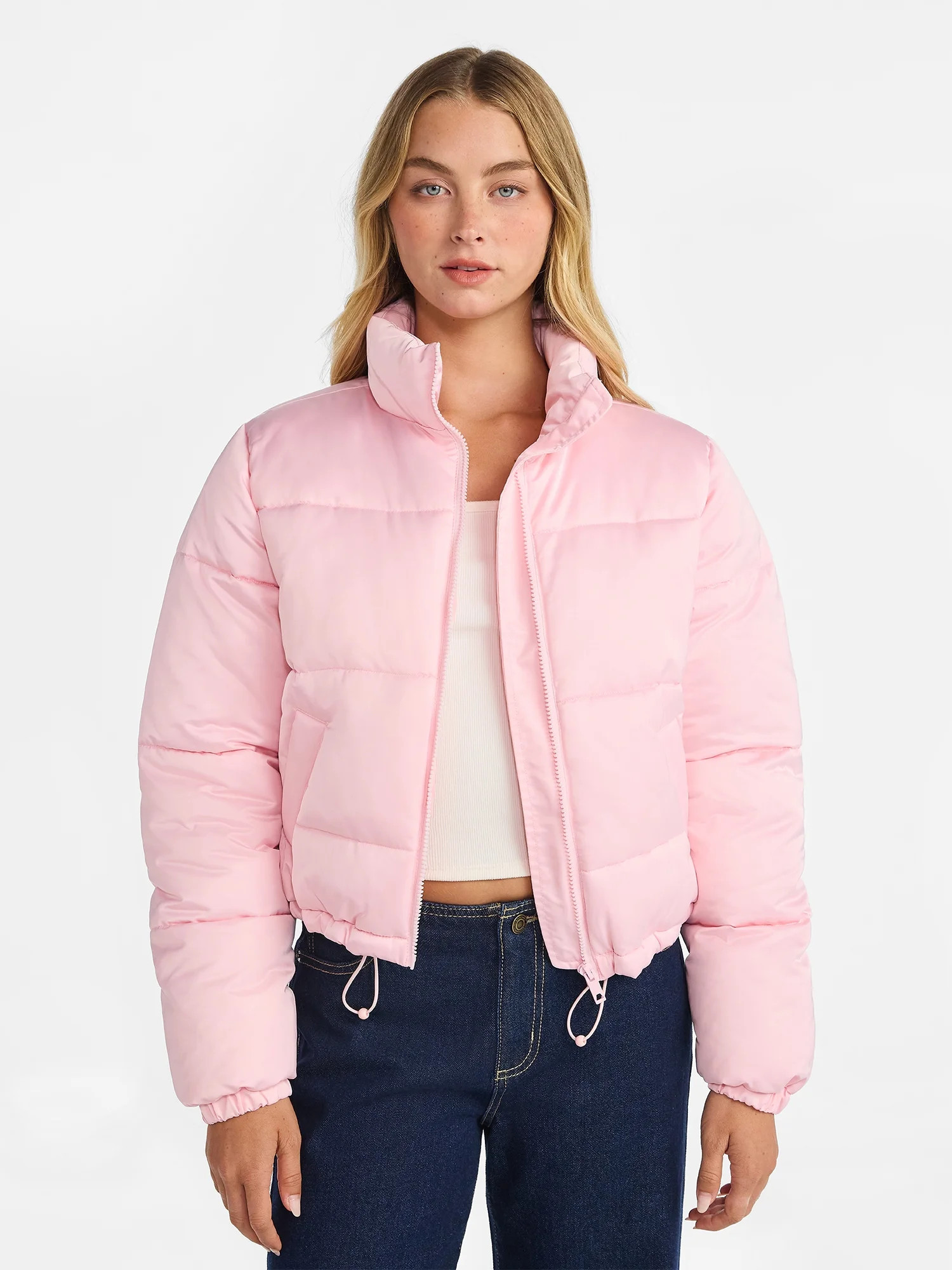 No Boundaries Puffer Jacket, Women's | Walmart (US)