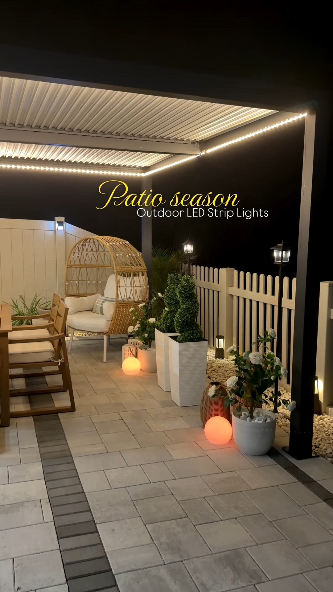 Outdoor LED Strip Lights ✨👌🏻 la mejor que hemos agregado a este patio 🙌🏻 en esta temporada. Con la palabra “Luces de patio” te las hago llegar 🔗🍁🍂🤎 

 #LTKSeasonal #LTKHome #LTKSaleAlert
