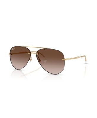 Ray-Ban Unisex Rimless Aviator Sunglasses RB3791 - Arista | Macy's